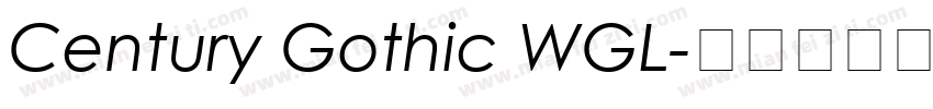 Century Gothic WGL字体转换